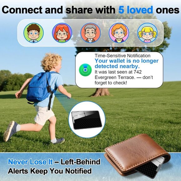 Wallet Tracker, Bluetooth Smart Card Finder for Wallets, Tracker Waterproof BLUE - Picture 7 of 7